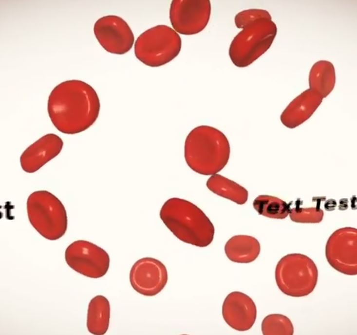 Animation of blood cells
